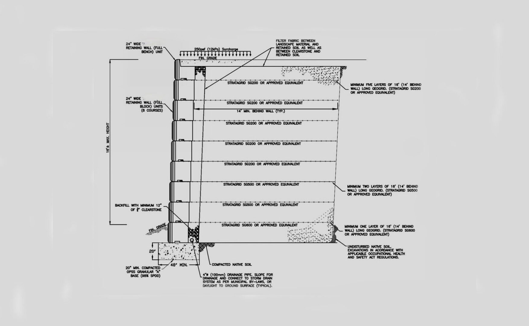 Structural design illustration with measurements.